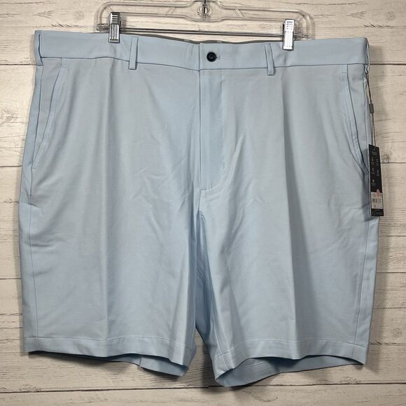 Walter Hagen Mens flat front golf shorts size 42 9 inch inseam soft blue NEW - Picture 1 of 4